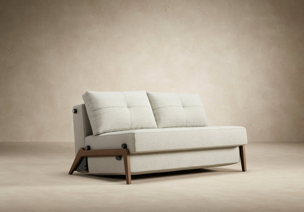 Cubed 02 Deluxe Sofa, Dark Wood Legs - Full or Queen