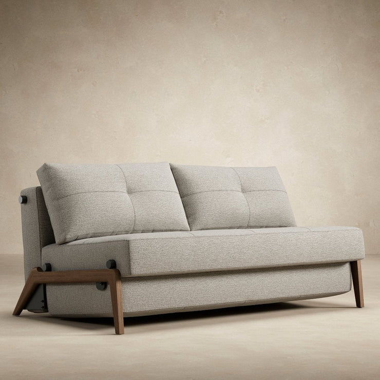 Cubed 02 Deluxe Sofa, Dark Wood Legs - Full or Queen