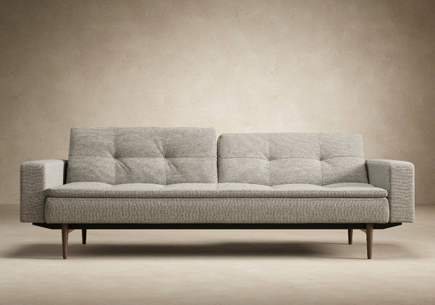 Dublexo Styletto Sofa w/Arms - Dark Wood