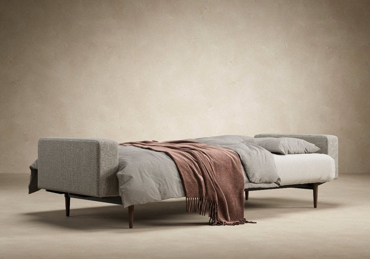 Dublexo Styletto Sofa w/Arms - Dark Wood