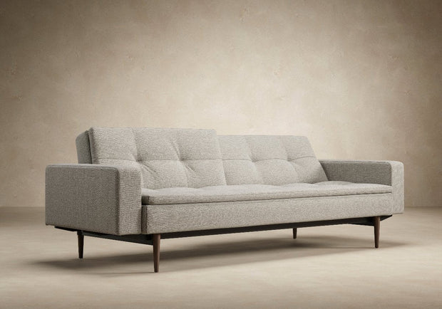 Dublexo Styletto Sofa w/Arms - Dark Wood