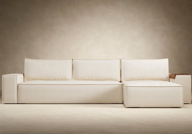 Newilla Sofa Bed w/Lounger - Wide Arms