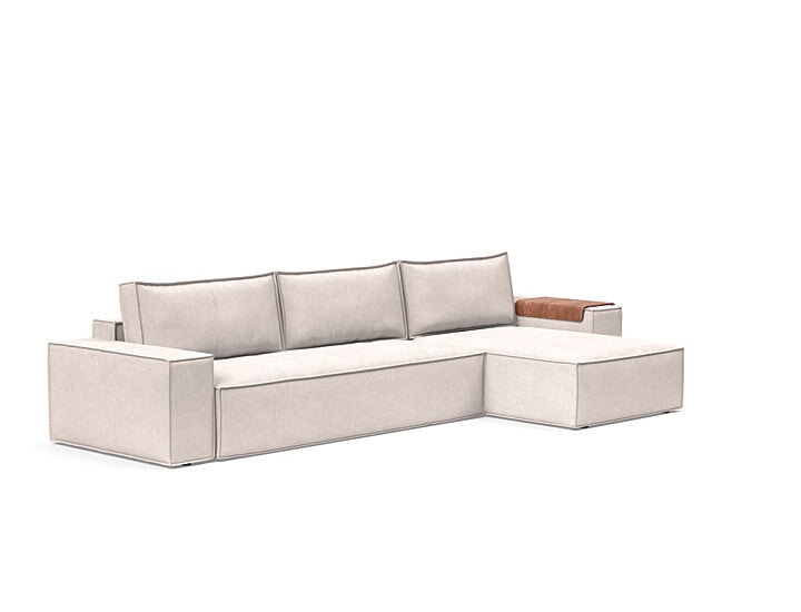 Newilla Sofa Bed w/Lounger - Wide Arms