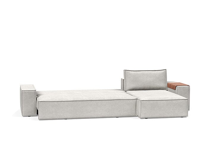 Newilla Sofa Bed w/Lounger - Wide Arms