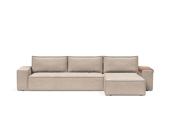 Newilla Sofa Bed w/Lounger - Wide Arms