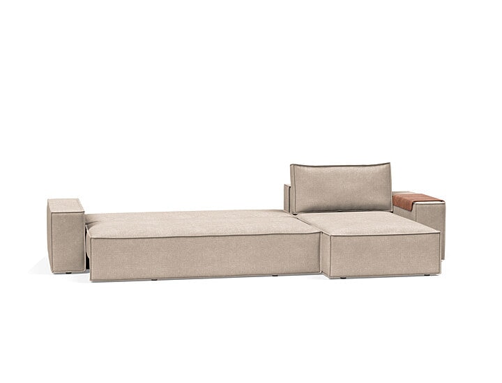 Newilla Sofa Bed w/Lounger - Wide Arms