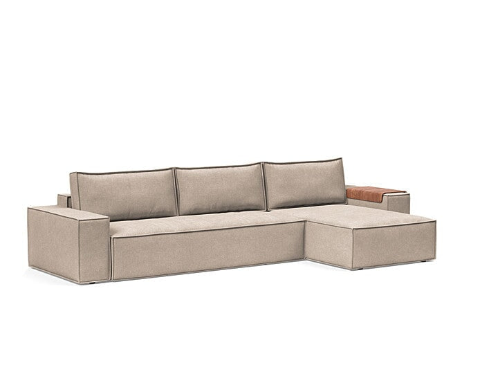 Newilla Sofa Bed w/Lounger - Wide Arms