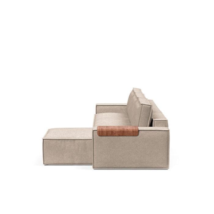 Newilla Sofa Bed w/Lounger - Wide Arms