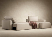 Newilla Sofa Bed w/Lounger - Standard Arms