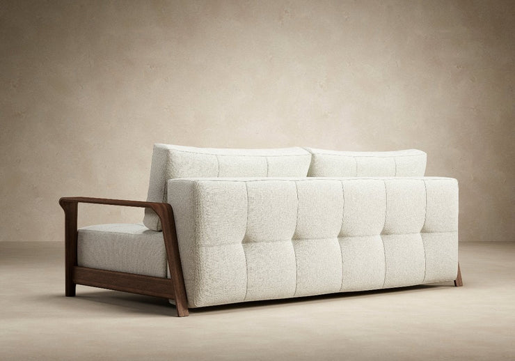 Ran D.E.L Sofa, Walnut Arms - Queen