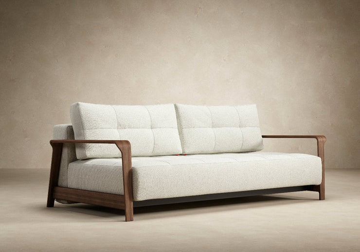 Ran D.E.L Sofa, Walnut Arms - Queen