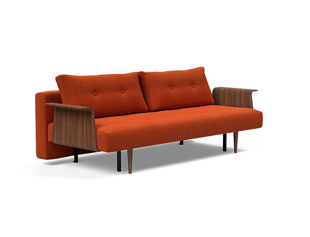 Recast Plus Sofa w/Walnut Arms