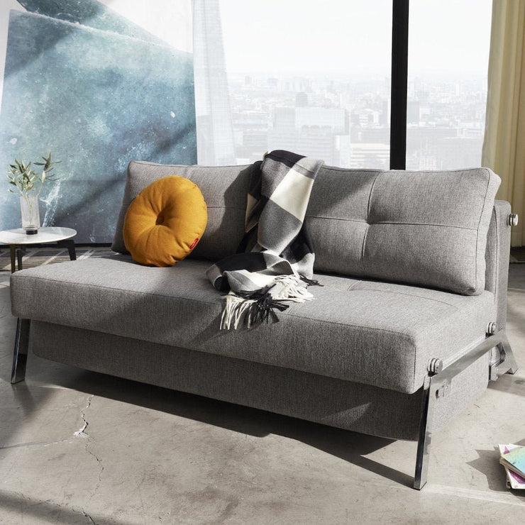 Cubed 02 Deluxe Sofa, Chrome Legs (Full / Chrome) - Molecule Design-Online 