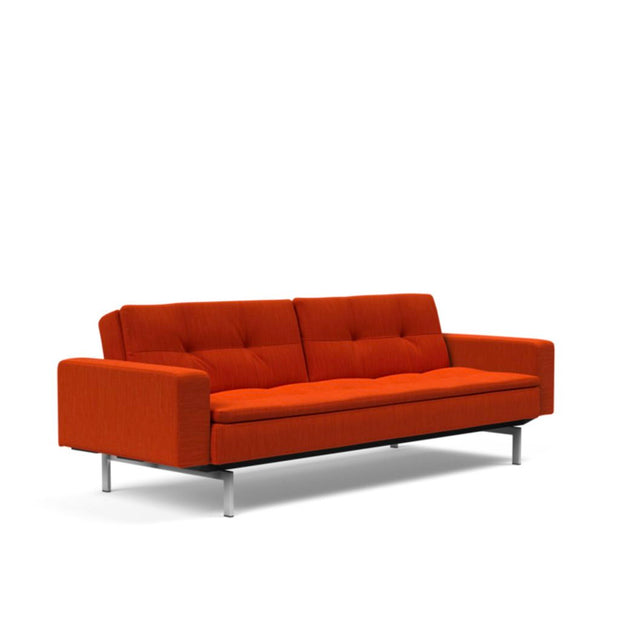 Dublexo Deluxe Sofa w/Arms, Stainless Steel - Molecule Design-Online 