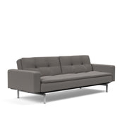 Dublexo Deluxe Sofa w/Arms, Stainless Steel - Molecule Design-Online 