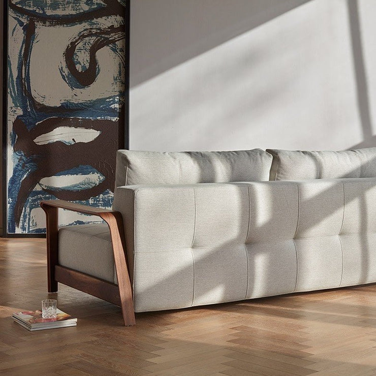 Ran D.E.L Sofa, Walnut Arms - (Queen) - Molecule Design-Online 