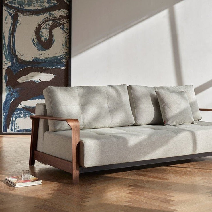 Ran D.E.L Sofa, Walnut Arms - (Queen) - Molecule Design-Online 